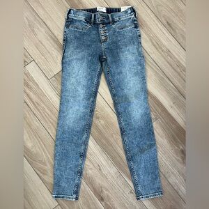 Girls Abercrombie Kids Mid-Rise Pull-On Jean Leggings